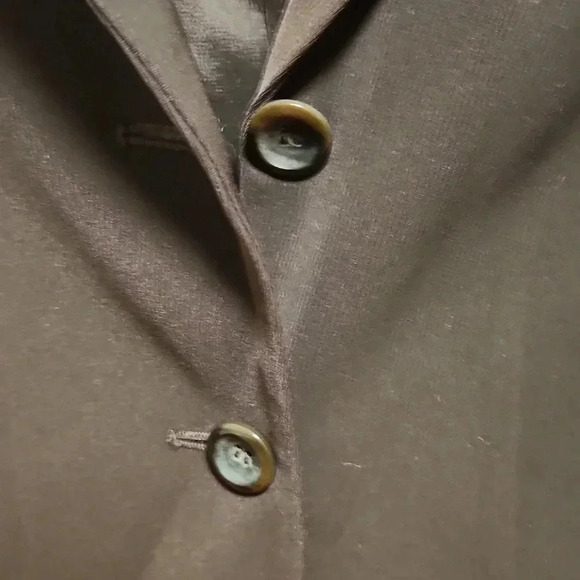 Jones New York Suit Dark Brown Three Button Blazer - Picture 3 of 11
